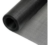 Filet anti-insectes en rouleau - Moustiquaire en fibre de verre pour fenêtres et portes - 30 cm x 10 m - Noir - Fixation par velcro - Découpe possible - Montage facile