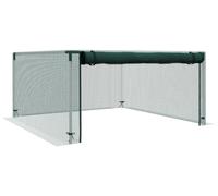 Filet anti-insectes haut de gamme 125 x 125 cm avec porte à fermeture éclair, filet de jardin à mailles serrées avec cadre en acier galvanisé de 19 mm, filet de protection des plantes résistant aux in