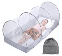 Filet anti-insectes - Protection à 360 degrés - Longueur réglable de 1,3 à 2 mètres - Léger (0,34 kg) - Pliable - Montage facile - Rideau anti-moustiques