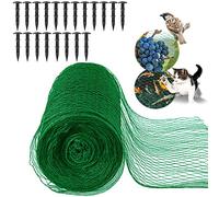 Filet Anti Oiseaux, 4M x 12M Filet de Protection, Kit de Filet de Jardin pour Protéger Les Plantes, Fruits, Fleurs, Arbres, Etang, Piscines