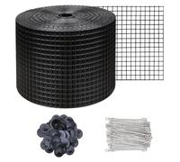 Filet anti-oiseaux pour panneaux solaires, dimensions 30 m x 20 cm, revêtement en PVC