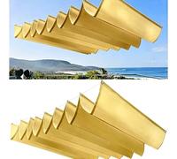 Filet Bâche Ombrage 130x380cm Imperméable, Protection UV Solaire Ombrage Retractable Vague Tailles Personnalisables pour Jardins Terrasse Pergola, Jaune Sable