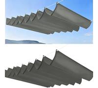 Filet Bâche Ombrage 135x180cm Imperméable, Protection UV Solaire Ombrage Retractable Vague Tailles Personnalisables pour Jardins Terrasse Pergola, Gris Clair