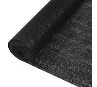 vidaXL Filet brise-vue - 2x10m Noir