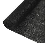 Filet brise-vue Noir 2x25 m PEHD 195 g/m²