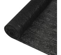 Filet brise-vue Noir 2x50 m PEHD 195 g/m²