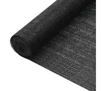 Filet brise-vue Noir 2x50 m PEHD 75 g/m²