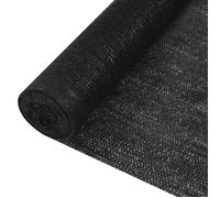 Vidaxl Filet Brise-Vue Noir 1,5x25 M Pehd 150 G/M² Noir