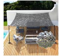 Filet Camo Gris, Filet De Camouflage Chasse, Filet D'ombrage Militaire 2x3/3x4/5x6m, pour Décoration Camouflage, Protection Solaire pour Terrasse, Camping Extérieur,2x3m(6.6 * 9.8ft)