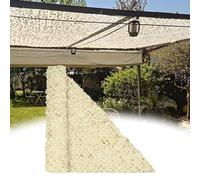 Filet Camouflage 3x8m Toile Camouflage Exterieur Beige Filet de Camouflage Renforcé Voile d'Ombrage Rectangulaire Filet Pergola Camping Décoration Photographie Terrasse 3x2m 3x3m 4x3m 6x3m 6x4m 6x8m