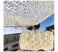 Filet Camouflage Beige 210D Tissu Oxford Voile d'ombrage Camouflage 2x6m Toile de Camouflage Extérieur pour Parasol Chasse Décoration de Fête Housse de Voiture Dimensions: 2x3m 2x4m 3x5m 4x6m 6x6m
