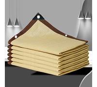 Filet d Ombrage 5x5 Filet d'ombrage Serre Voile d'ombrage 4x5 Voile d Ombrage 3x3 Coupe-Vent Oeillets Perméable Lair Filet D'intimité Plantes D'extérieur Jardin,beige-5x5m