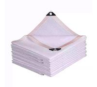 Filet D Ombrage avec Œillets Toile D'ombrage Blanc HDPE Respirant Résistant À L'UV Voile Dombrage, Ventpour La Couverture IdéAl comme Exterieur,Toit,Terrasse,Plantes,Jardin(5x18m/16.4x59.1ft)