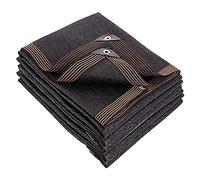 Filet D’ombrage Potager 75%, Tissu De D'ombrage Noir, Brise-Vent Pour Serres Voile D Ombrage Rectangulaire Toile D'ombrage 6 Broches, Pour L'éxtérieur.(Size: 5x6m/16.4x19.68ft)
