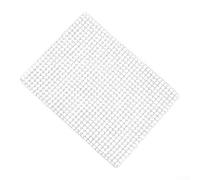 Filet de barbecue rectangulaire en acier inoxydable 304 avec répartition homogène de la chaleur pour le camping et l'extérieur Argenté 30 x 40 cm