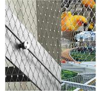 Filet de câble Flexible en Acier Inoxydable 304 for Jardin, Ferme, Terrain de Football, Filet Anti-Chute à Haute Altitude, Protection des câbles, clôture de délimitation(L1xW3m/L3.28xW9.84ft)