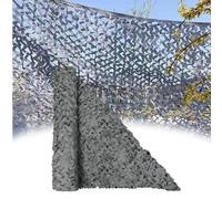 Filet de Camouflage Gris 4x5m Voile d'Ombrage Résistant Toile Ombrage Camouflage Exterieur Filet Pare-Soleil pour Camping Décoration Photographie Jardin Potager Pergola 2x3m 3x3m 3x4m 3x6m 4x6m 6x8m