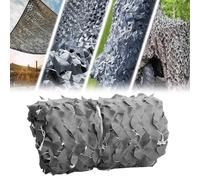 Filet de Camouflage Gris Renforcé,4x3m 3x5m 6x4m 5x25m Filet Camouflage Militaire Grande Taille Voile Ombrage pour Chasse DéCoration Camouflage Photographie AnimalièRe Terrasse Protection Jardin