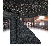 Filet de Camouflage Noir Voile D'Ombrage 2x5m Filet Camouflage Militaire Toile Camouflage Exterieur Filet Ombrage Potager Décoration Protection Solaire Jardin Pergola 2x3m 3x4m 3x6m 4x6m 6x8m 10x10m