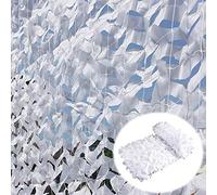 Filet De Camouflage Renforcé Blanc - Ombrage De Jardin Pergola, Militaire, Chasse, Camping, Décoration, Protection Solaire - White-2x8m(6.6*26.2ft)