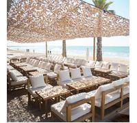 Filet de camouflage renforcé sable 3x6m