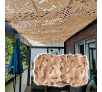 Filet de Camouflage Sable Filet D'Ombrage 2X4m Toile Ombrage Camouflage Extérieur Filet Camouflage Militaire Filet Pergola Chasse Camping Décoration de Fête Protection Solaire 2x3m 2x5m 3x5m 3x6m 4x8m