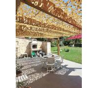 Filet de Camouflage Sable renforcé câble Acier 3x5m