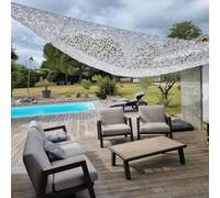 Filet de Camouflage Triangulaire Blanc 5x5x5m