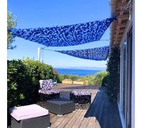 Filet de Camouflage Triangulaire Bleu 3x3x3m