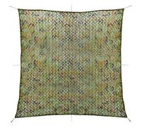 vidaXL Filet de camouflage avec sac de rangement 5x5 m vert