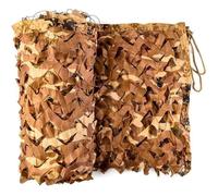 Filet de Camouflage - Voile d\ombrage rectangulaire - Jaune - 4x5m - Polyester