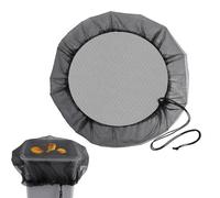 Filet de citerne d'eau de pluie avec cordon de serrage - Protection contre les moustiques et les intempéries - Réglable - 60/80/95/100 cm - Protection contre les feuilles