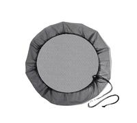 Filet de citerne d'eau de pluie avec cordon de serrage, protection pour les récupérateurs de pluie, filet réglable pour seaux ronds et carrés (120 cm)