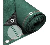 Filet de clôture de jardin 1,5 × 10 m en PEHD, 230 g/m², 95 % d'ombrage, résistant aux UV et aux déchirures, avec trous et attaches, vert