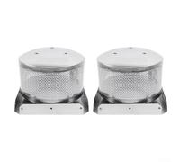 Filet de combustion en acier inoxydable 304 et plaque de base pour la plupart des chauffages de terrasse pyramidaux avec écran émetteur de 17,8 cm de diamètre avec deux options d'espacement des trous