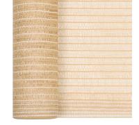 vidaXL Grillage de clôture Beige 2x50 m HDPE 75 g/m²