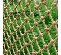Filet de corde d'escalade en jute naturelle - 8 m (3 m x 8 m) - Filet de jardin pour balcon et décoration extérieure, idéal pour support de plantes, treillis et accessoires de décoration à suspendre