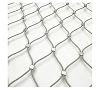 Filet de Corde en Acier Inoxydable 304, Clôture de jardin, Filet Anti-Chute | Grille Métallique, pour ferme, Voliere, Poule, Mouton, animaux, projet de jardin et bricolage, 8cm/2mm 0.6×10m