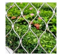 Filet de Corde en Acier Inoxydable 304, Clôture de jardin, Filet Anti-Chute | Grille Métallique, pour ferme, Voliere, Poule, Mouton, animaux, projet de jardin et bricolage, 8cm/2mm 2×4m