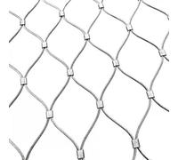 Filet De Corde En Acier Inoxydable, 8cm/2mm Grillage De Clôture De Jardin | Filet De Protection Flexible En Corde, Réutilisable, Pour Escaliers, Balcons Et Fermes(1.5x15m)