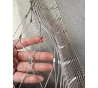 Filet De Corde En INOX, 5cm/2mm Filet De Clôture De Jardin Antichute | Maille De Corde Flexible Et Polyvalent, Sécurité Et Décoration, Pour Escalier De Sécurité(1.2x15m)