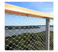 Filet de corde flexible en acier inoxydable 304 8 cm/1,5 mm pour terrains de football, zoos, balcons personnalisables (0,6 x 1 m) - Solution de sécurité durable et polyvalente