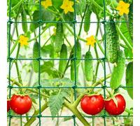 Filet de Jardin, 1 Pièce Filet d'escalade pour Jardin Treillis pour Plantes | HDPE, Bords Renforcés, 18 Brins, Mailles de 10×10 cm pour Plantes Grimpantes, Haricots et Légumes(0.9mx2.7m/2.95x8.86ft)
