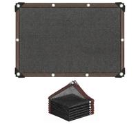 Filet de jardin en maille fine, 70 % d'ombrage pour légumes, favorise la croissance tout en bloquant le soleil dur, polyéthylène haute densité avec œillets en aluminium, noir, 2 x 4 m