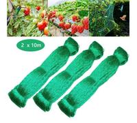 Filet de Jardin Vert Lot de 3 2x10m Filet Anti-Oiseaux pour protéger Les Arbres fruitiers Les légumes Mailles Fines de 15 x 15 Vert