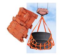 Filet de Levage Pliable carré en Polyester de 1 à 4 m for Charges Lourdes, idéal for la Construction, Le gréement, Le déplacement et Le remorquage.(2x2m-1ton/2204.6lbs-15cm Mesh)