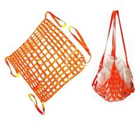 Filet de Levage Robuste 3 x 3 m, Mailles de 15 cm, capacité de 2 tonnes, Sangles incluses, idéal pour Le Levage de palettes et de Marchandises par Grue, Solution de clôture Durable et fiable