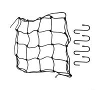 Filet de Palissage Élastique PE 40x40cm avec 4 Crochets(60x60CM)