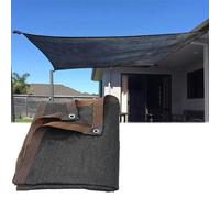 Filet de pergola respirant avec œillets, bâche en maille de 63,5 x 12,2 m, pour extérieur, terrasse, plantes, jardin, poulailler, arrière-cour et protection UV
