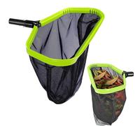 Filet de piscine de haute qualité, à double couche et à mailles fines, avec un cadre en aluminium inoxydable, compatible avec des supports de piscine de 32 mm, de couleur verte